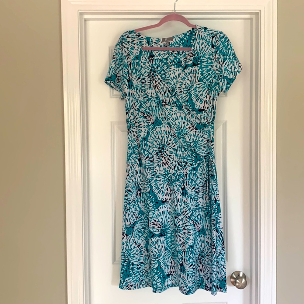 JM Collection faux wrap dress